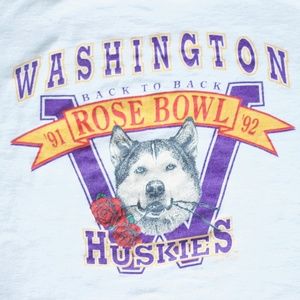 Vintage Washington Huskies Rose Bowl '91 '92